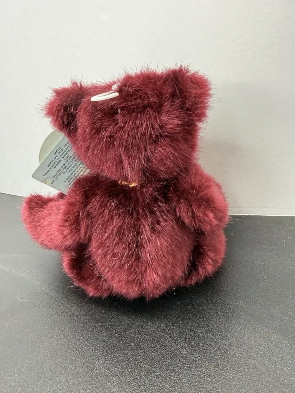 Dakin Garnet January Plush Bears of Faith Religious Teddy With Gold Cross 9